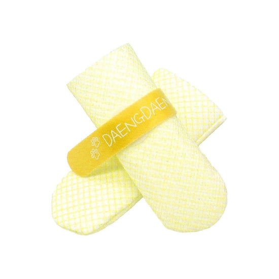 28pc X Dog Shoes Waterproof Disposable Boots Anti-Slip Pet Socks XS YELLOW - Magdasmall