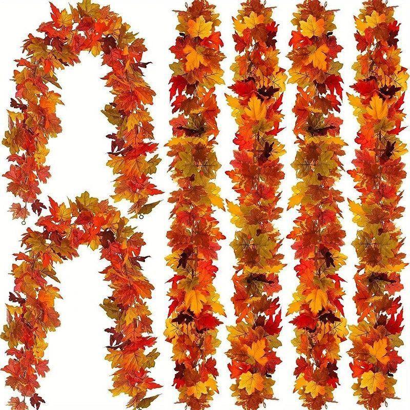 2M Artificial Fall Maple Leaf Garland - Magdasmall
