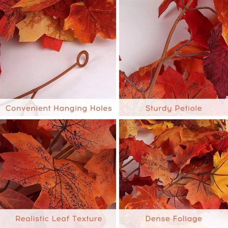 2M Artificial Fall Maple Leaf Garland - Magdasmall