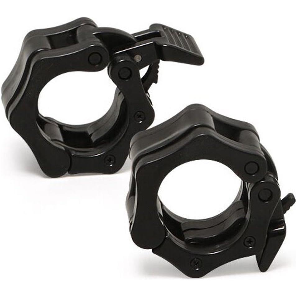 2Pcs 1in / 25mm Dumbbell Clamps Barbell Clamps Collars Clips Bar Plates Collar Clips Black - Magdasmall