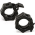 2Pcs 1in / 25mm Dumbbell Clamps Barbell Clamps Collars Clips Bar Plates Collar Clips Black - Magdasmall