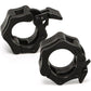 2Pcs 1in / 25mm Dumbbell Clamps Barbell Clamps Collars Clips Bar Plates Collar Clips Black - Magdasmall