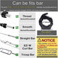 2Pcs 1in / 25mm Dumbbell Clamps Barbell Clamps Collars Clips Bar Plates Collar Clips Black - Magdasmall