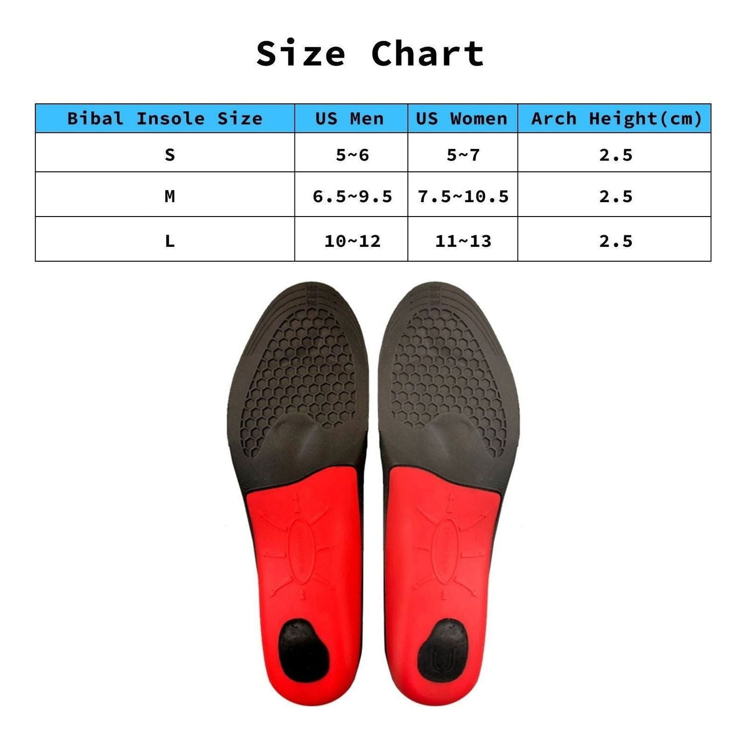 2X Set Full Whole Insoles Shoe Inserts 3-Size Combo Arch Support Foot Pads - Magdasmall