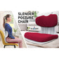 2X Slender Chair Posture Correction Seat Floor Lounge Padded Stackable RED - Magdasmall
