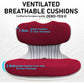 2X Slender Chair Posture Correction Seat Floor Lounge Padded Stackable RED - Magdasmall