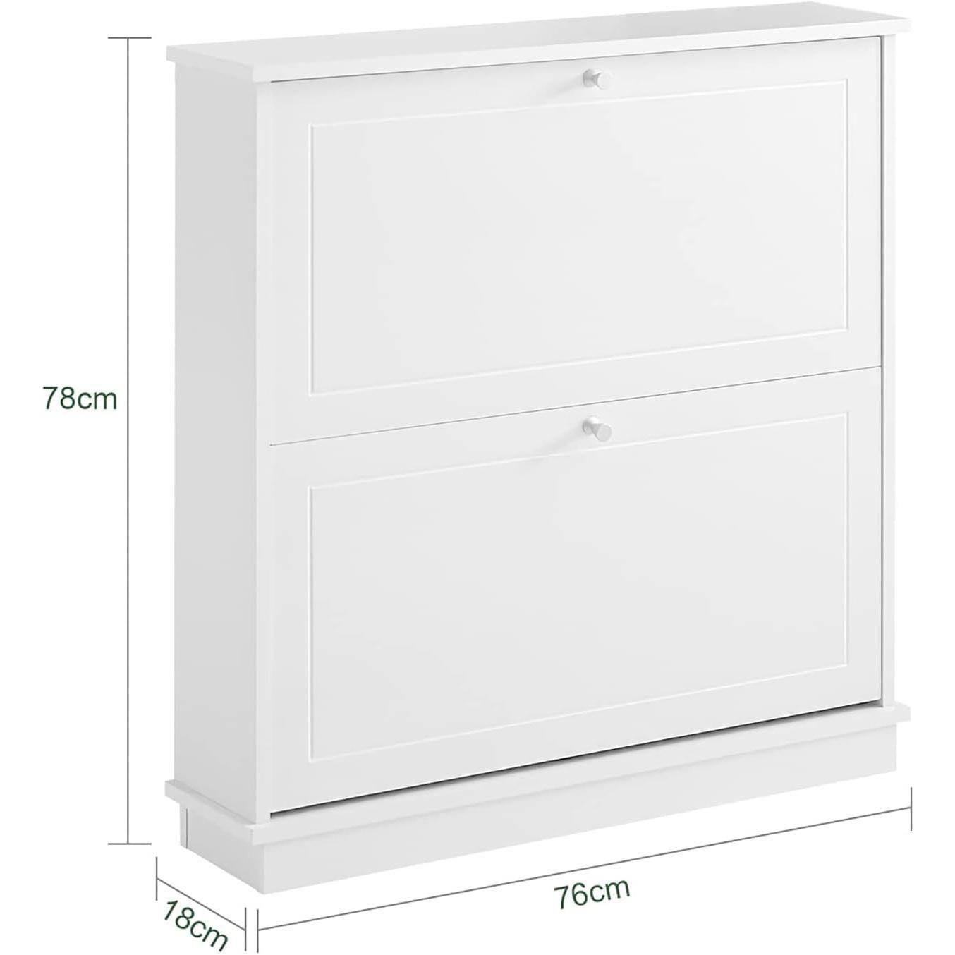 2 Drawer Shoe Cabinet Storage Unit - Magdasmall