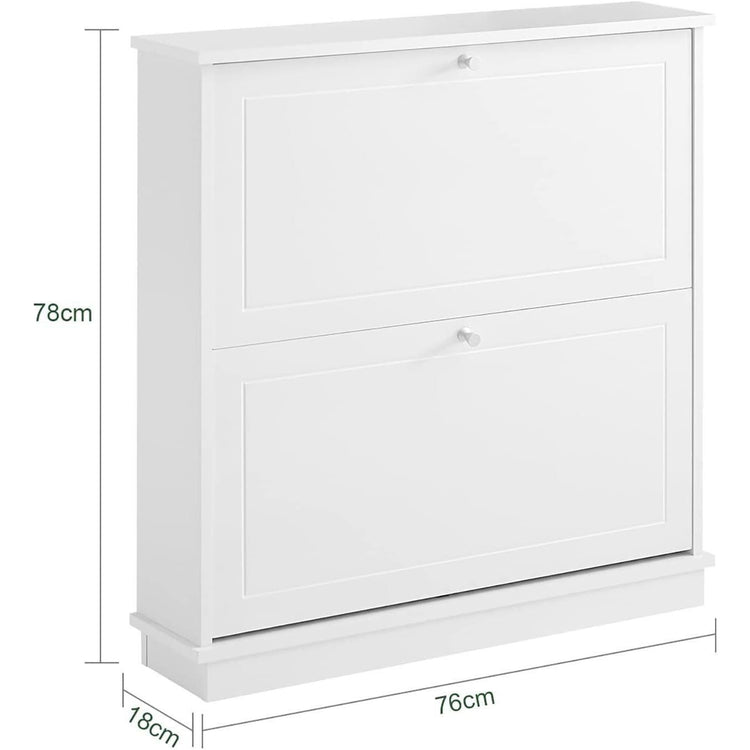 2 Drawer Shoe Cabinet Storage Unit - Magdasmall