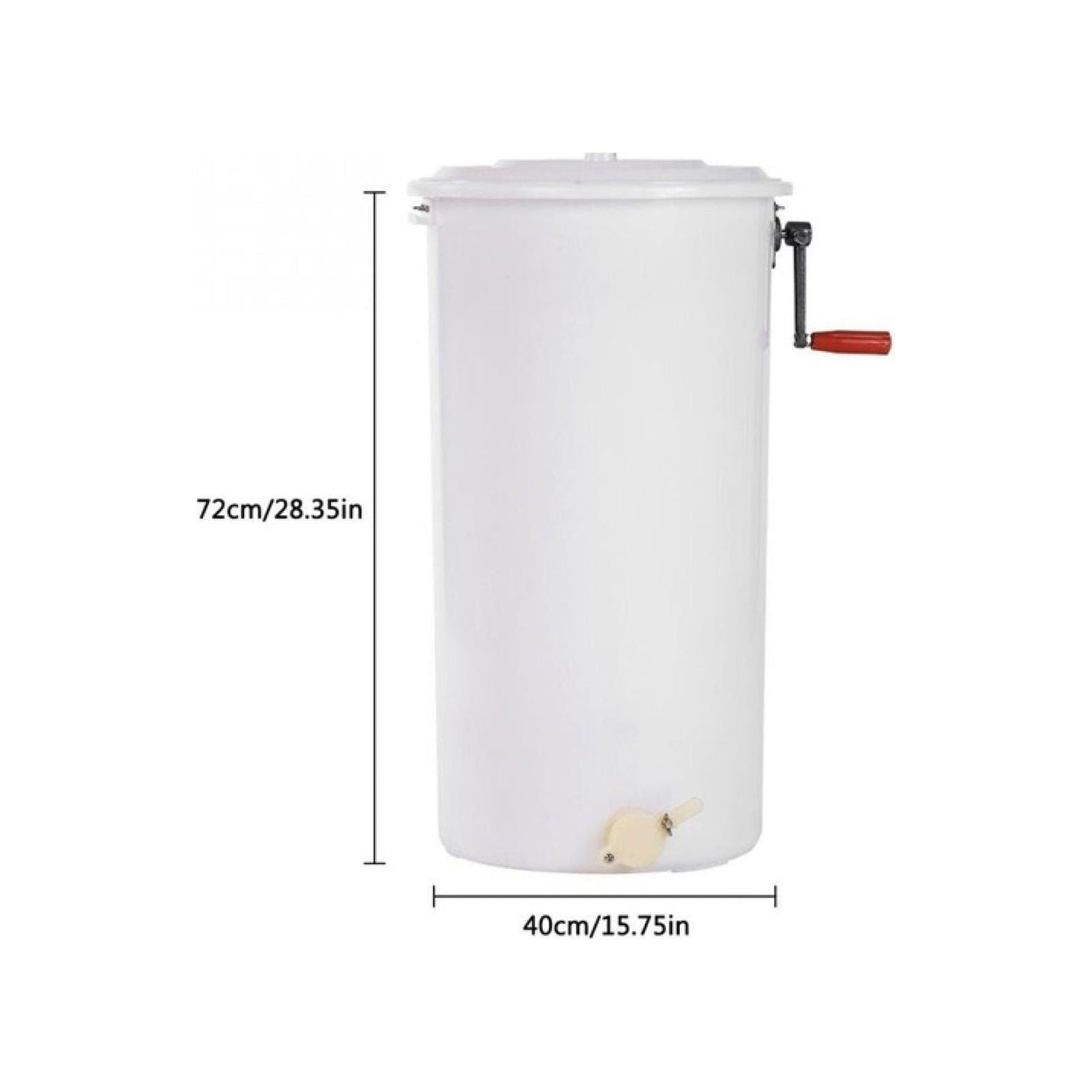 2 Frame Honey Extractor Plastic Two Manual Spinner Crank Honey Bee Beekeeping - Magdasmall