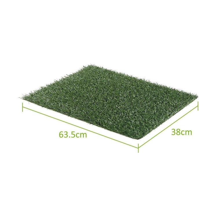 2 Grass Mat 63.5cm x 38cm for Pet Dog Potty Tray Training Toilet - Magdasmall