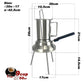 2 In 1 Camping Stainless Steel 9Cup Pot Moka Coffee Maker Italian Espresso Kettle 2024 NEW MODLE - Magdasmall