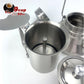 2 In 1 Camping Stainless Steel 9Cup Pot Moka Coffee Maker Italian Espresso Kettle 2024 NEW MODLE - Magdasmall