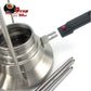 2 In 1 Camping Stainless Steel 9Cup Pot Moka Coffee Maker Italian Espresso Kettle 2024 NEW MODLE - Magdasmall