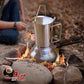 2 In 1 Camping Stainless Steel 9Cup Pot Moka Coffee Maker Italian Espresso Kettle 2024 NEW MODLE - Magdasmall