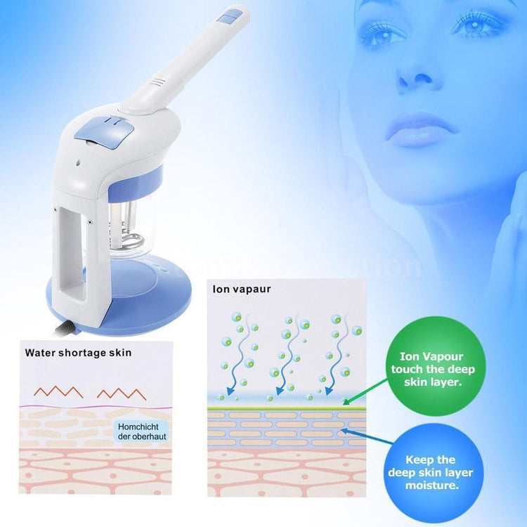 2 In 1 Facial and Hair Steamer Face Skin Portable Table Top Steam Ozone Machine - Magdasmall