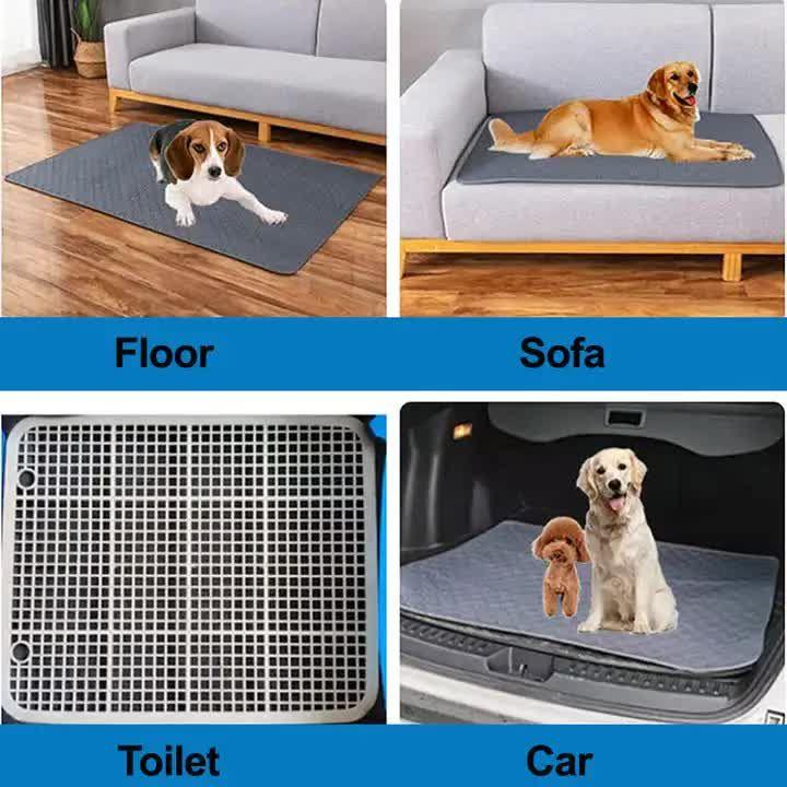 2 PCS Washable Waterproof Pet Pad -Non-Slip, Absorbent, Reusable Mat for Dogs and Cats  XL(150*90cm) - Magdasmall