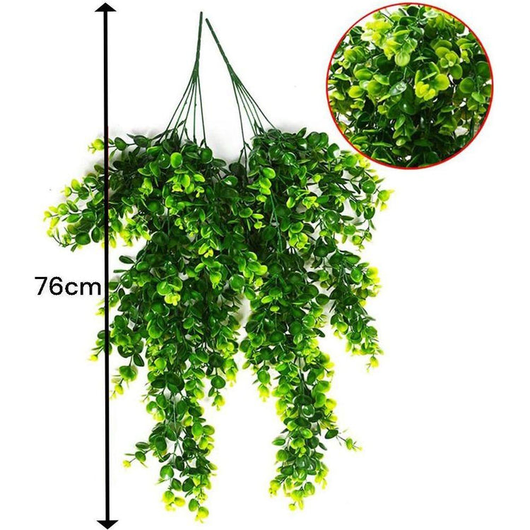 2 Pack 76cm Artificial Eucalyptus Plants Fake Plants FauxHome Garden Window Office Wedding Decoration - Magdasmall