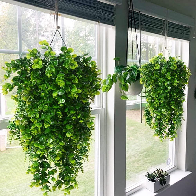 2 Pack 76cm Artificial Eucalyptus Plants Fake Plants FauxHome Garden Window Office Wedding Decoration - Magdasmall