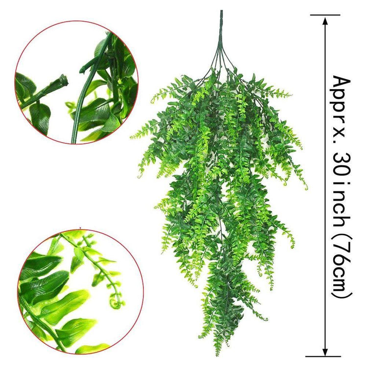 2 Pack 76cm Fake Plants Faux Artificial Eucalyptus Plants Home Garden Window Office Wedding Decoration - Magdasmall