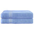 2 Pack Bath Sheets Set Cotton Extra Large Towel Blue - Magdasmall