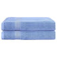 2 Pack Bath Sheets Set Cotton Extra Large Towel Blue - Magdasmall