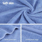 2 Pack Bath Sheets Set Cotton Extra Large Towel Blue - Magdasmall
