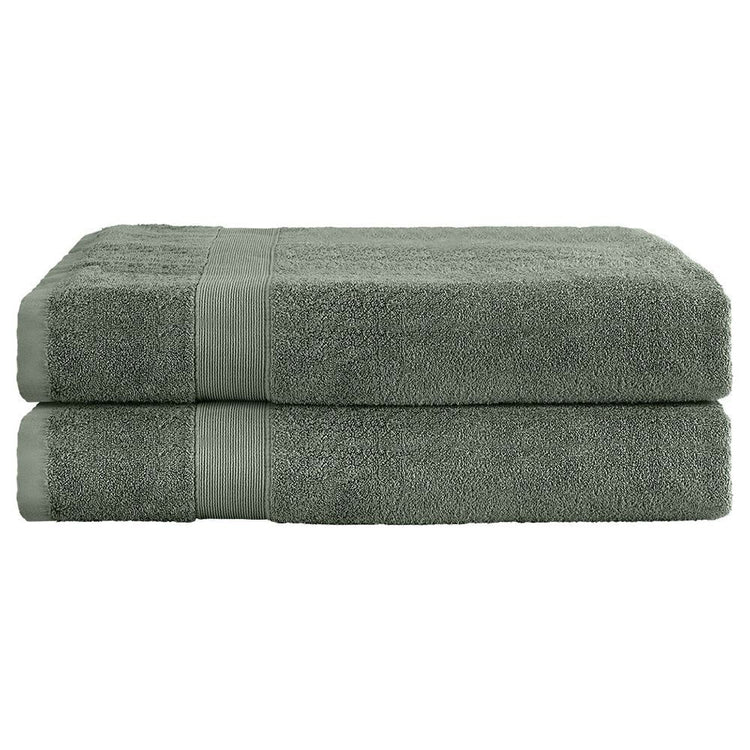 2 Pack Bath Sheets Set Cotton Extra Large Towel Green - Magdasmall