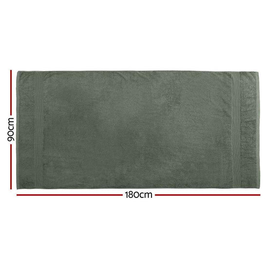 2 Pack Bath Sheets Set Cotton Extra Large Towel Green - Magdasmall