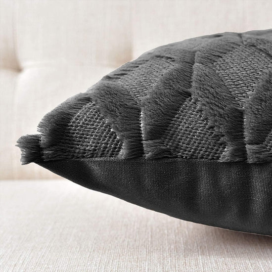 2 Pack Decorative Boho Throw Pillow Covers 45 x 45 cm (Black) - Magdasmall