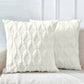 2 Pack Decorative Boho Throw Pillow Covers 45 x 45 cm (White) - Magdasmall