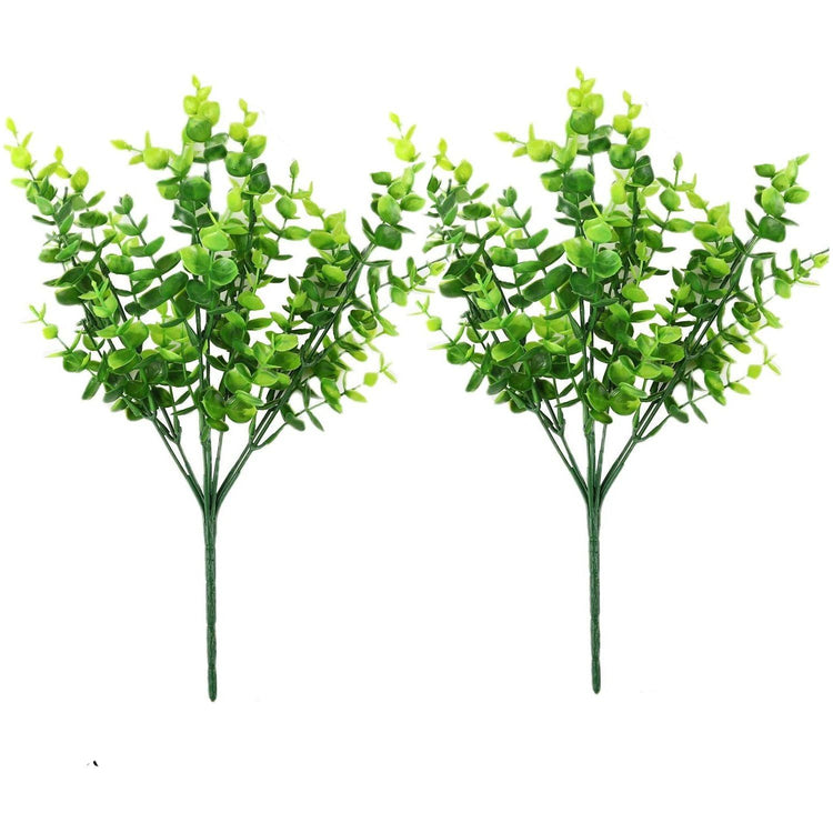 2 Pack Fake Plants Faux Artificial Eucalyptus Plants Home Garden Window Office Wedding Decoration - Magdasmall