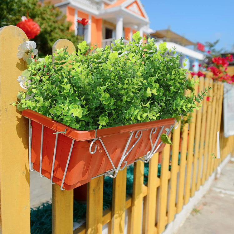 2 Pack Fake Plants Faux Artificial Eucalyptus Plants Home Garden Window Office Wedding Decoration - Magdasmall