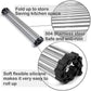 2 Pack Large Stainless Steel Roll Up Dish Drying Rack with Utensil Holder for Home Kitchen - Magdasmall
