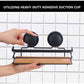2 Pack Rectangular Bamboo Corner Shower Caddy Shelf Basket Rack with Premium Vacuum Suction Cup No-Drilling for Bathroom and Kitchen - Magdasmall