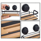 2 Pack Rectangular Bamboo Corner Shower Caddy Shelf Basket Rack with Premium Vacuum Suction Cup No-Drilling for Bathroom and Kitchen - Magdasmall