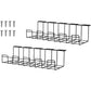 2 Pack Under Desk Cable Management Tray, Black - Magdasmall