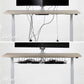 2 Pack Under Desk Cable Management Tray, Black - Magdasmall