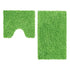 2 Pce Shaggy Toggle 100% Cotton Bath Mat Set Green - Magdasmall