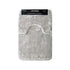 2 Pce Sorrento Plush Quality Non-slip Rubber Back Bath Mat Set Taupe - Magdasmall