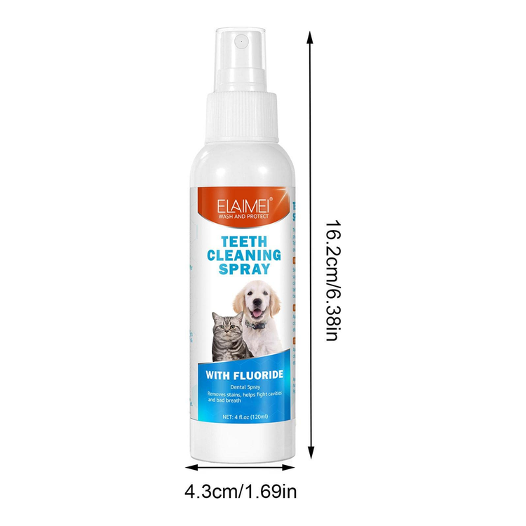 2 Pcs Pet Oral Breath Freshener Spray | Eliminates Bad Breath | Dental Care for Dogs & Cats - Magdasmall