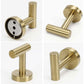 2 Pcs Wall Mount Bathroom Towel Hooks Holder Cloth Hanger Hook Kitchen Door Hanger Gold - Magdasmall