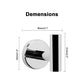 2 Pcs Wall Mount Bathroom Towel Hooks Holder Cloth Hanger Hook Kitchen Door Hanger Poliched Chrome - Magdasmall