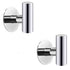 2 Pcs Wall Mount Self Adhesive Bathroom Towel Hooks Holder Cloth Hanger Hook Door Hanger Poliched Chrome - Magdasmall