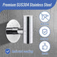 2 Pcs Wall Mount Self Adhesive Bathroom Towel Hooks Holder Cloth Hanger Hook Door Hanger Poliched Chrome - Magdasmall