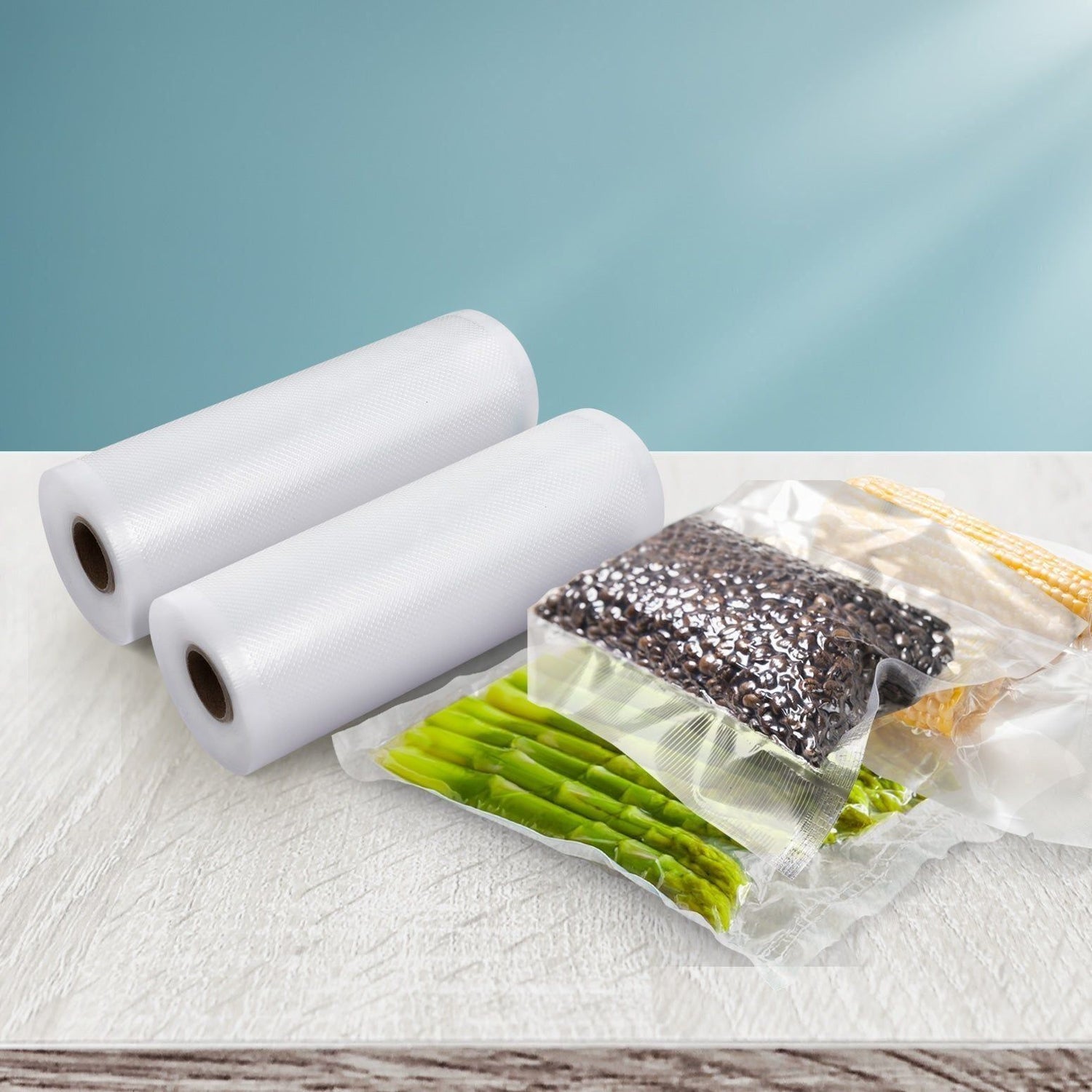 2 Rolls Food Vacuum Sealer Bags Storage Saver Heat Sealing Bag Pack 15CMX6M - Magdasmall