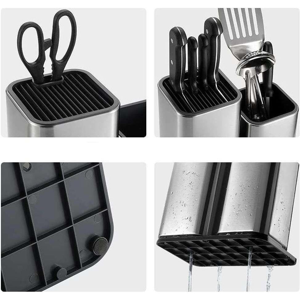 2 in 1 Stainless steel knife holder for kitchen - Magdasmall