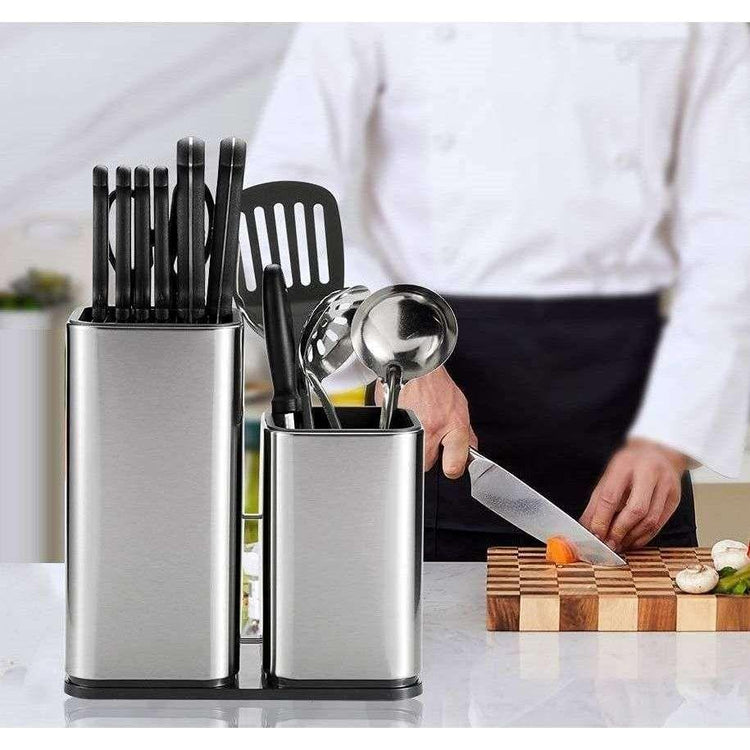 2 in 1 Stainless steel knife holder for kitchen - Magdasmall