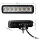 2 x 6inch 18W LED Work Light Bar Driving Lamp Flood Truck Offroad MINING UTE 4WD - Magdasmall