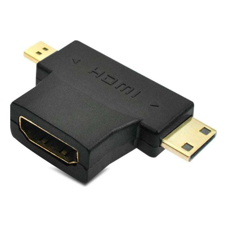 2in1 Mini HDMI Micro HDMI Male to HDMI Female Adapter Converter 1080P - Magdasmall