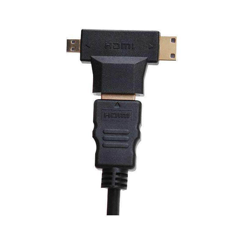 2in1 Mini HDMI Micro HDMI Male to HDMI Female Adapter Converter 1080P - Magdasmall